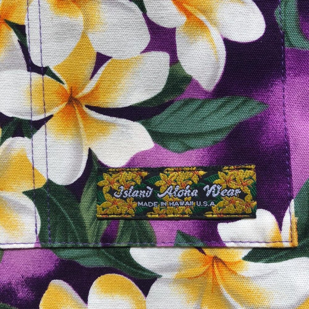 NWOT, Island Aloha Wear, Purple w/Tropical Floral, Cloth, Hobo/Beach/Tote Bag - Picture 3 of 11